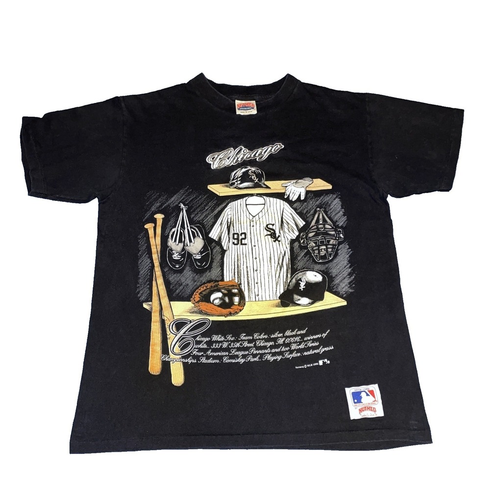 1991 Vintage Chicago White Sox VTG Nutmeg T-Shirt Size L